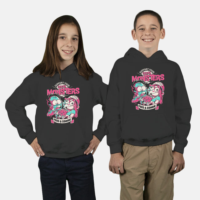 Support Your Local Zombie-Youth-Pullover-Sweatshirt-estudiofitas