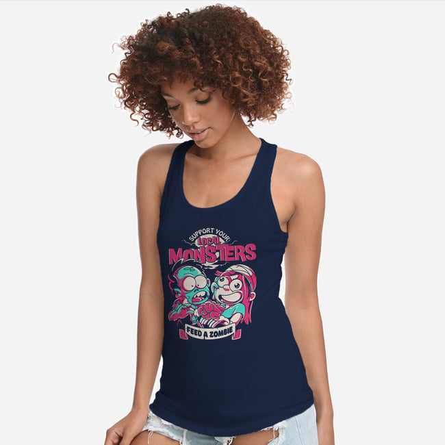 Support Your Local Zombie-Womens-Racerback-Tank-estudiofitas