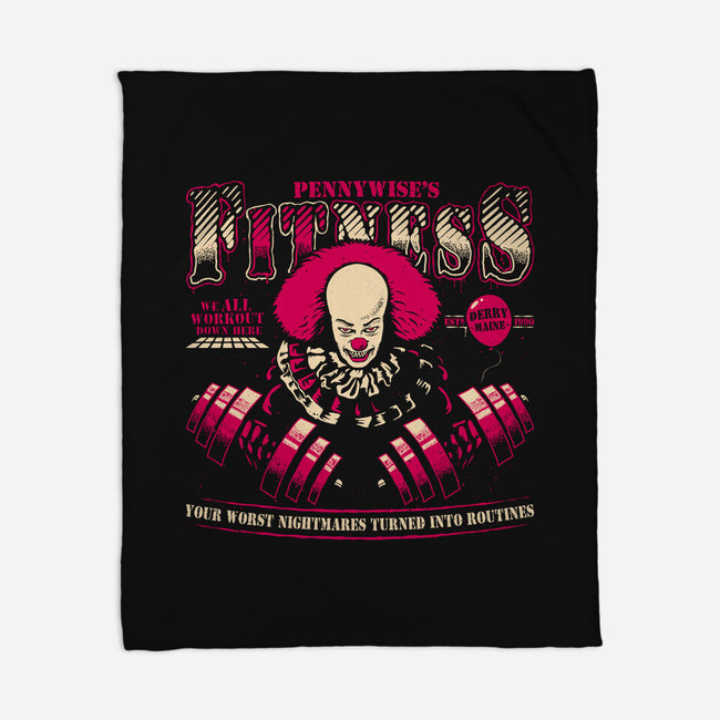 Pennywise's Fitness-None-Fleece-Blanket-teesgeex