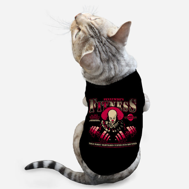 Pennywise's Fitness-Cat-Basic-Pet Tank-teesgeex