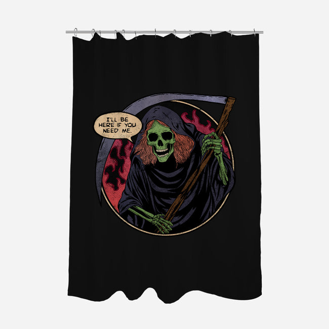 Deathly Friend-None-Polyester-Shower Curtain-fanfreak1