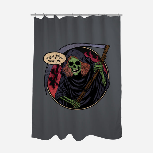 Deathly Friend-None-Polyester-Shower Curtain-fanfreak1