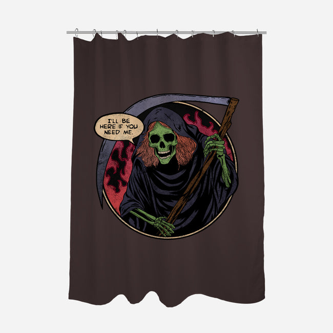 Deathly Friend-None-Polyester-Shower Curtain-fanfreak1