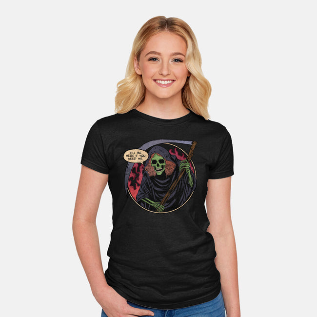 Deathly Friend-Womens-Fitted-Tee-fanfreak1