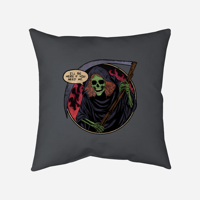 Deathly Friend-None-Removable Cover-Throw Pillow-fanfreak1