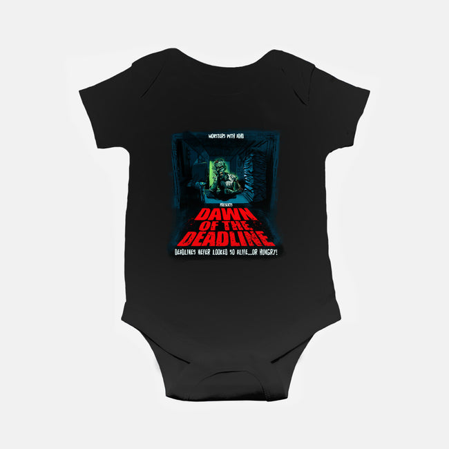 Dawn Of The Deadline-Baby-Basic-Onesie-Monsters with ADHD