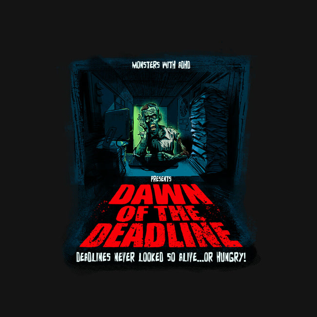 Dawn Of The Deadline-Womens-Off Shoulder-Tee-Monsters with ADHD