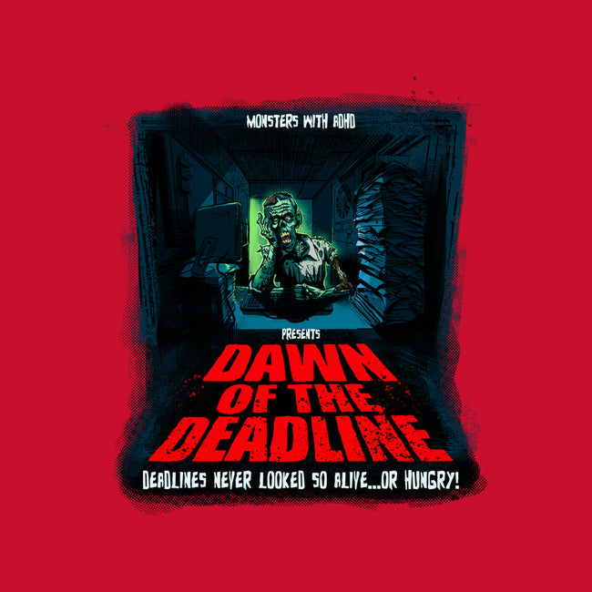 Dawn Of The Deadline-Womens-Racerback-Tank-Monsters with ADHD