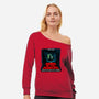 Dawn Of The Deadline-Womens-Off Shoulder-Sweatshirt-Monsters with ADHD