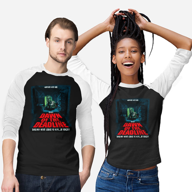 Dawn Of The Deadline-Unisex-Baseball-Tee-Monsters with ADHD