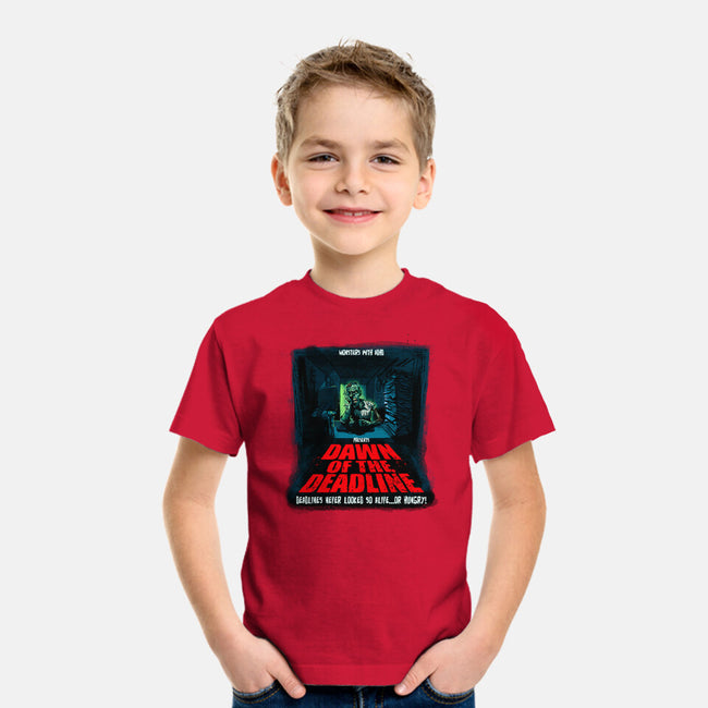 Dawn Of The Deadline-Youth-Basic-Tee-Monsters with ADHD