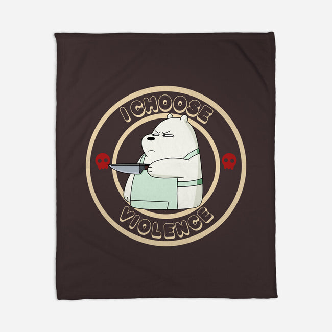 I Choose Violence-None-Fleece-Blanket-MaxoArt