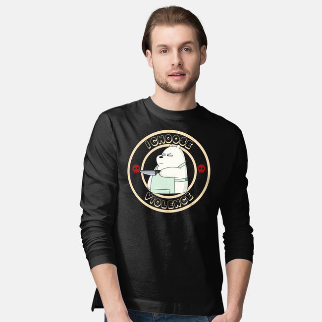 I Choose Violence-Mens-Long Sleeved-Tee-MaxoArt