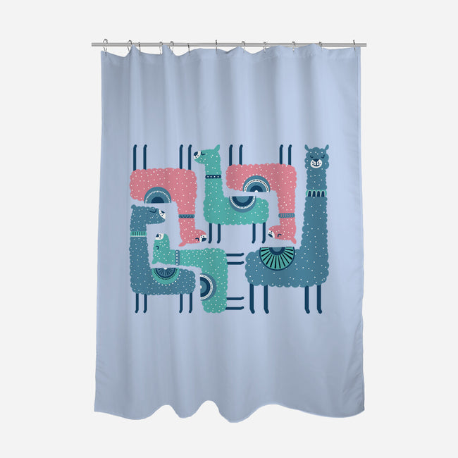 We're Alpacked-None-Polyester-Shower Curtain-erion_designs