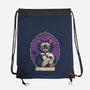 Edgar Allan Paw-None-Drawstring-Bag-vp021