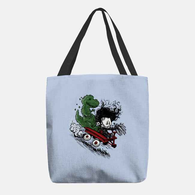 Edward And Dino-None-Basic Tote-Bag-zascanauta