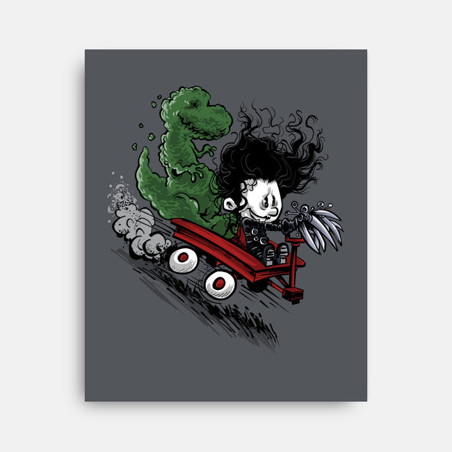 Edward And Dino-None-Stretched-Canvas-zascanauta