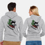 Edward And Dino-Unisex-Zip-Up-Sweatshirt-zascanauta