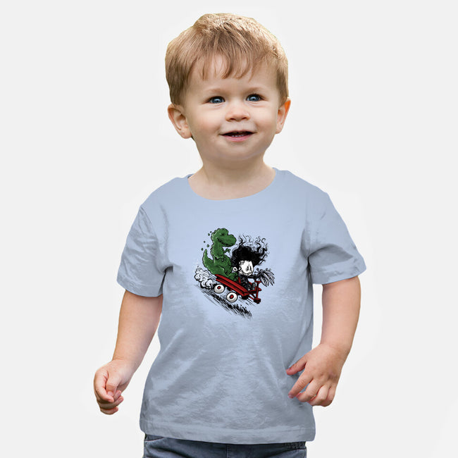 Edward And Dino-Baby-Basic-Tee-zascanauta