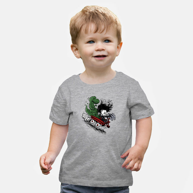 Edward And Dino-Baby-Basic-Tee-zascanauta