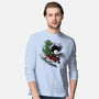 Edward And Dino-Mens-Long Sleeved-Tee-zascanauta