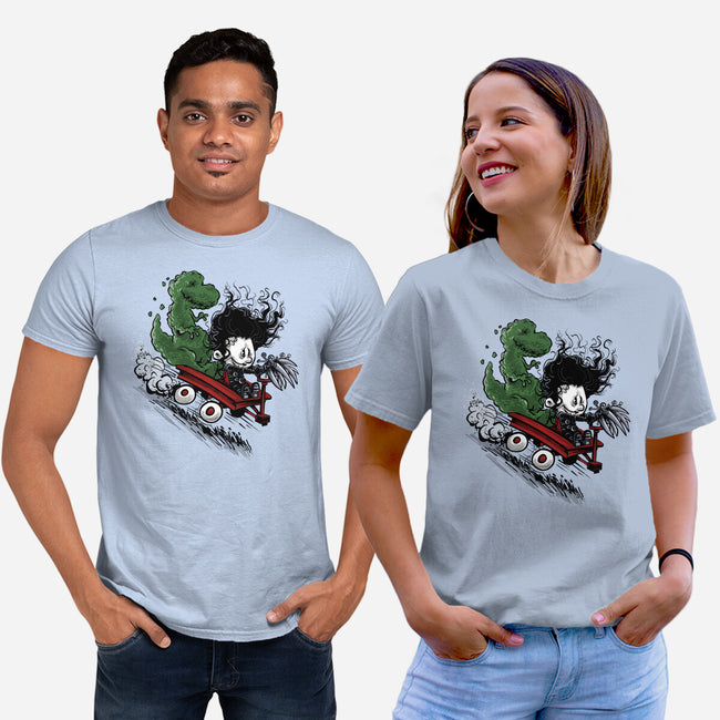 Edward And Dino-Unisex-Basic-Tee-zascanauta