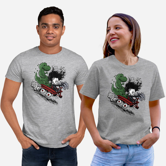 Edward And Dino-Unisex-Basic-Tee-zascanauta