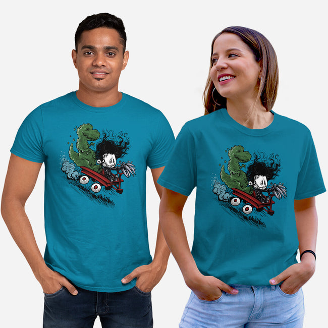 Edward And Dino-Unisex-Basic-Tee-zascanauta