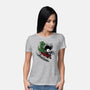 Edward And Dino-Womens-Basic-Tee-zascanauta