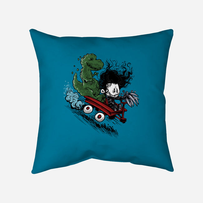 Edward And Dino-None-Removable Cover-Throw Pillow-zascanauta