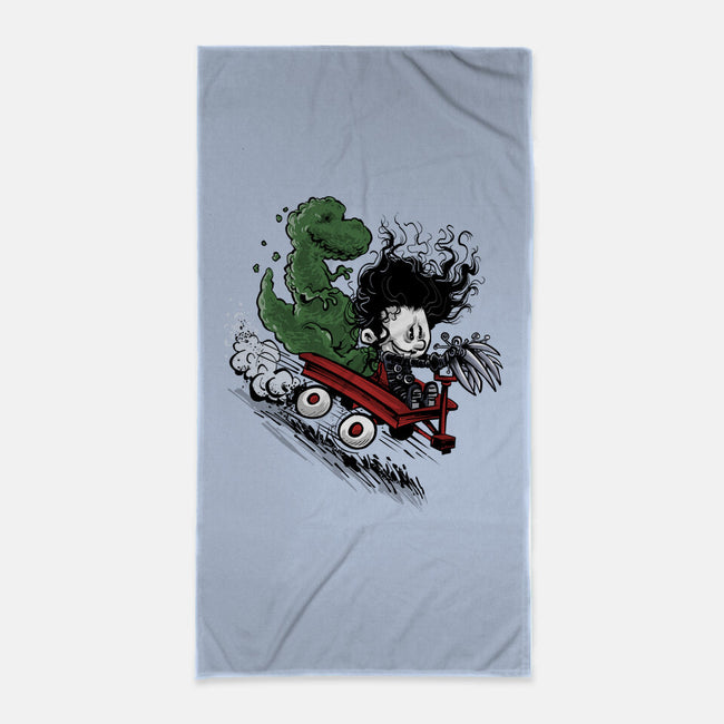 Edward And Dino-None-Beach-Towel-zascanauta