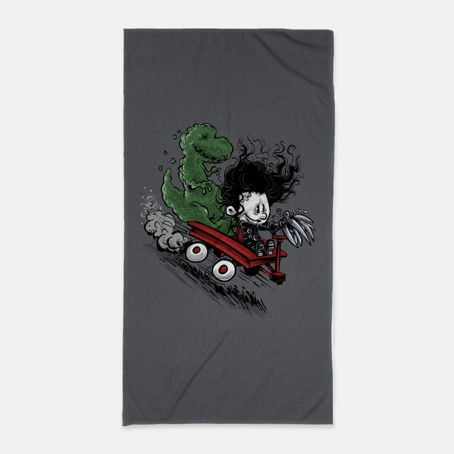 Edward And Dino-None-Beach-Towel-zascanauta