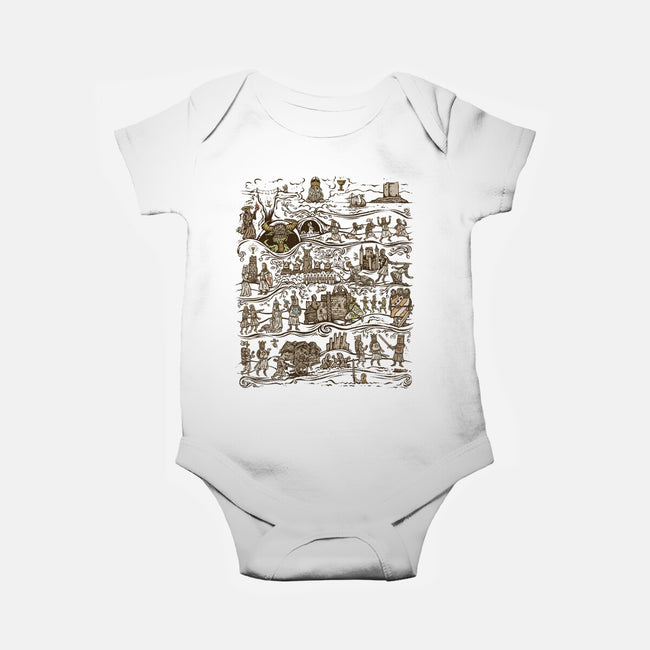 The Caerbannog Tapestry-Baby-Basic-Onesie-kg07