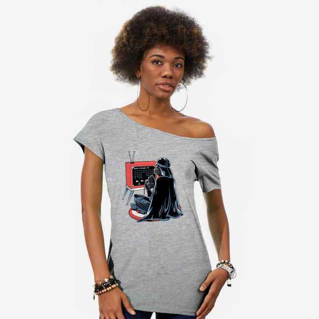 Playing Nostalgic-Womens-Off Shoulder-Tee-Umberto Vicente