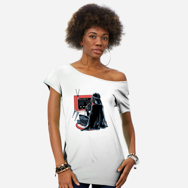 Playing Nostalgic-Womens-Off Shoulder-Tee-Umberto Vicente