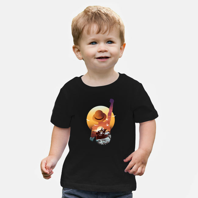 Praise The Sun King Pirate-Baby-Basic-Tee-dandingeroz