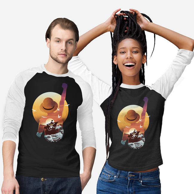 Praise The Sun King Pirate-Unisex-Baseball-Tee-dandingeroz