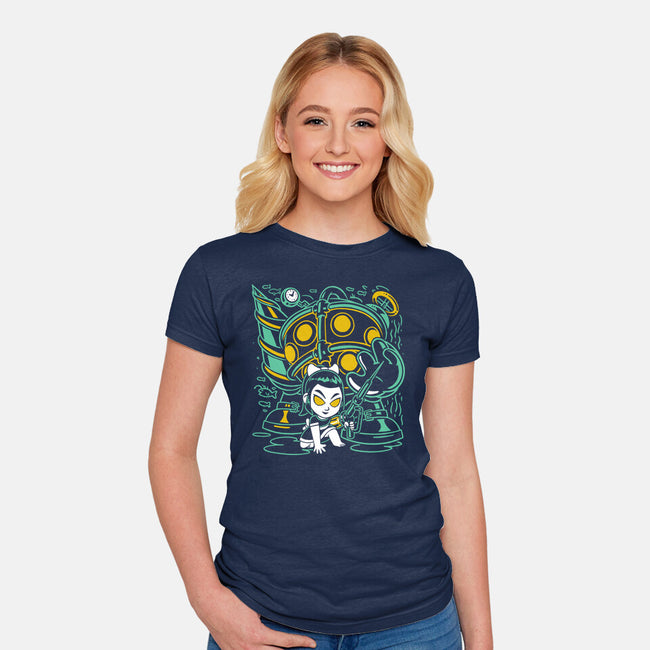 Undersea Guardians-Womens-Fitted-Tee-estudiofitas