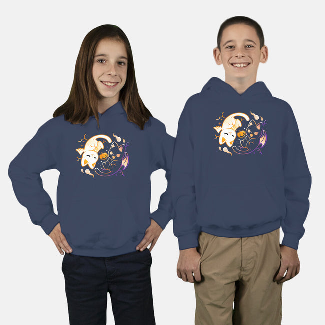 Spooky Kittens-Youth-Pullover-Sweatshirt-Vallina84