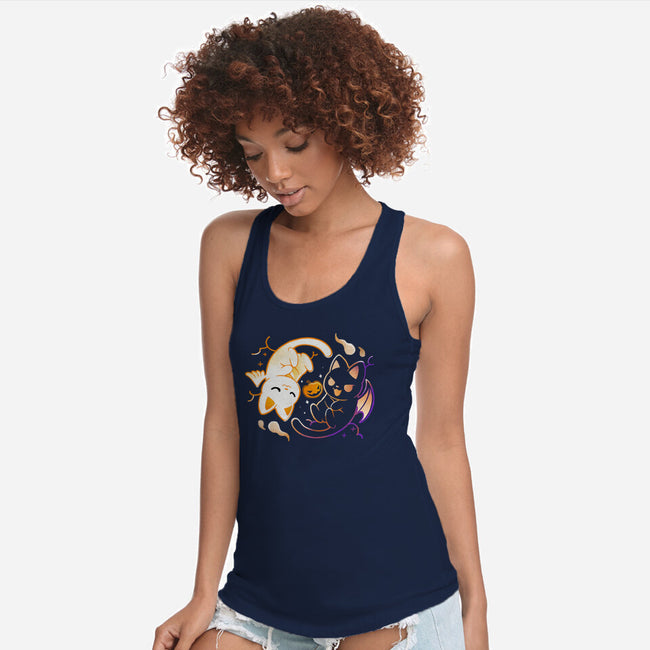 Spooky Kittens-Womens-Racerback-Tank-Vallina84