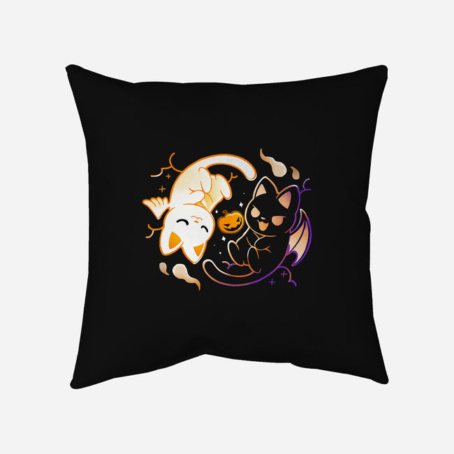 Spooky Kittens-None-Non-Removable Cover w Insert-Throw Pillow-Vallina84