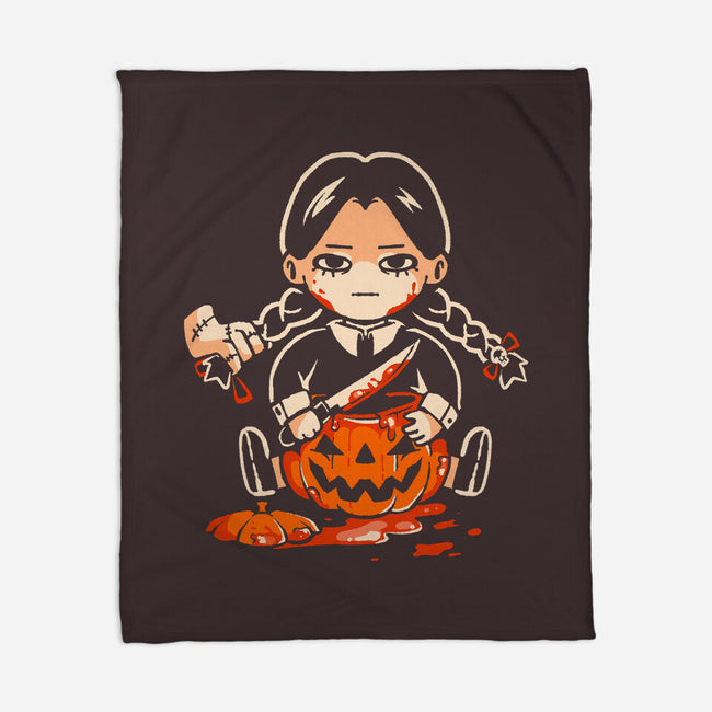 Pumpkin Death Trap-None-Fleece-Blanket-eduely