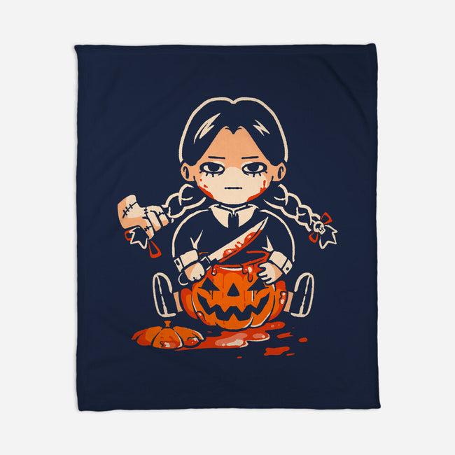 Pumpkin Death Trap-None-Fleece-Blanket-eduely