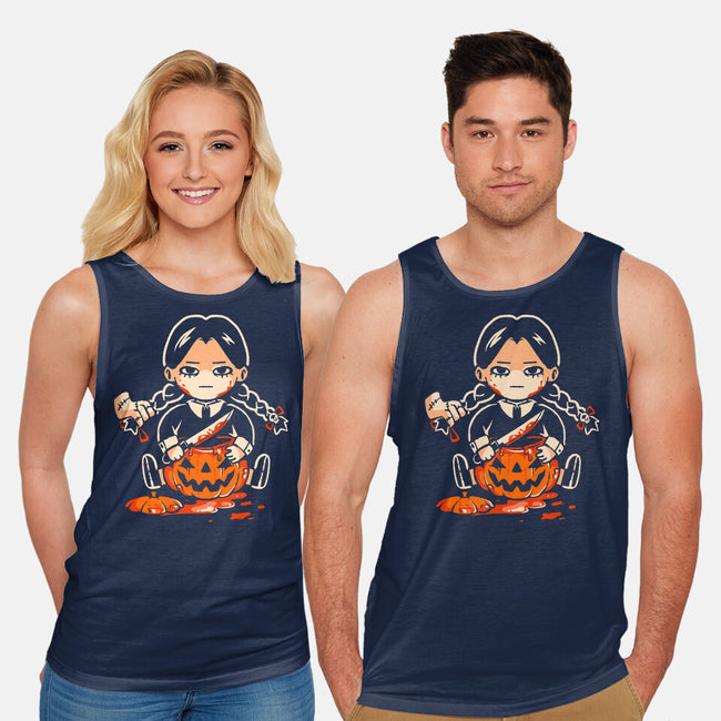 Pumpkin Death Trap-Unisex-Basic-Tank-eduely