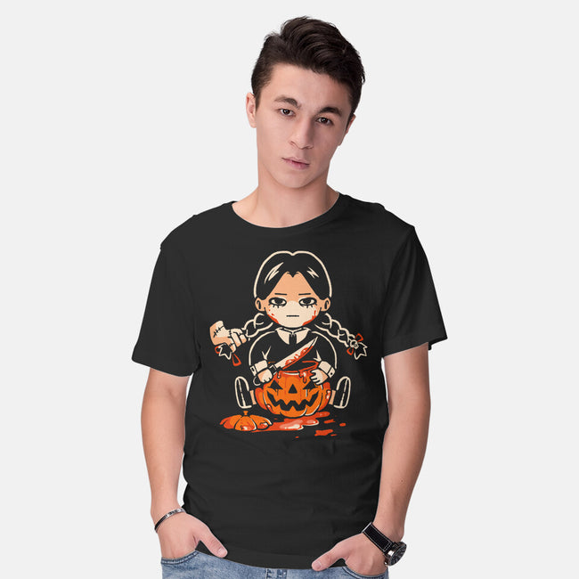 Pumpkin Death Trap-Mens-Basic-Tee-eduely