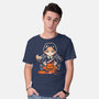 Pumpkin Death Trap-Mens-Basic-Tee-eduely