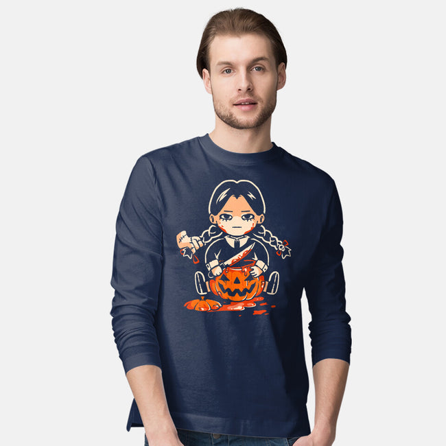 Pumpkin Death Trap-Mens-Long Sleeved-Tee-eduely