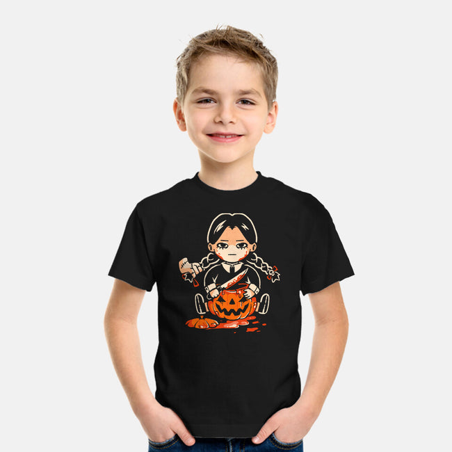 Pumpkin Death Trap-Youth-Basic-Tee-eduely