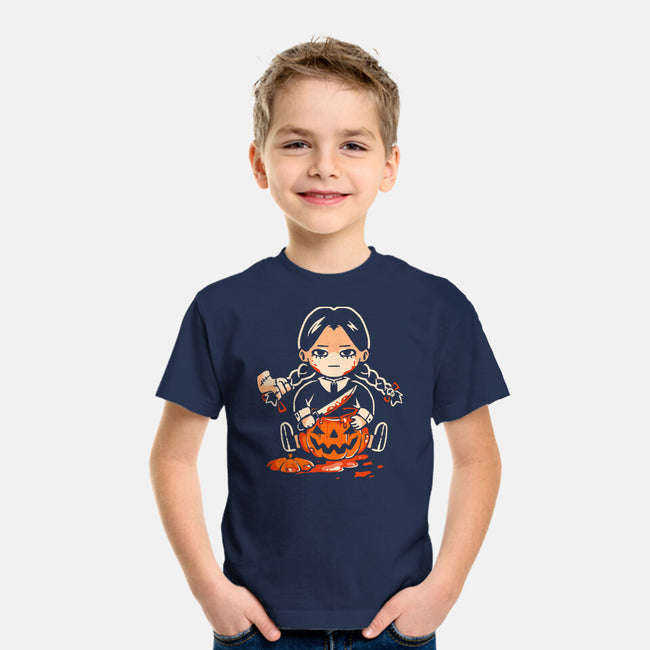 Pumpkin Death Trap-Youth-Basic-Tee-eduely