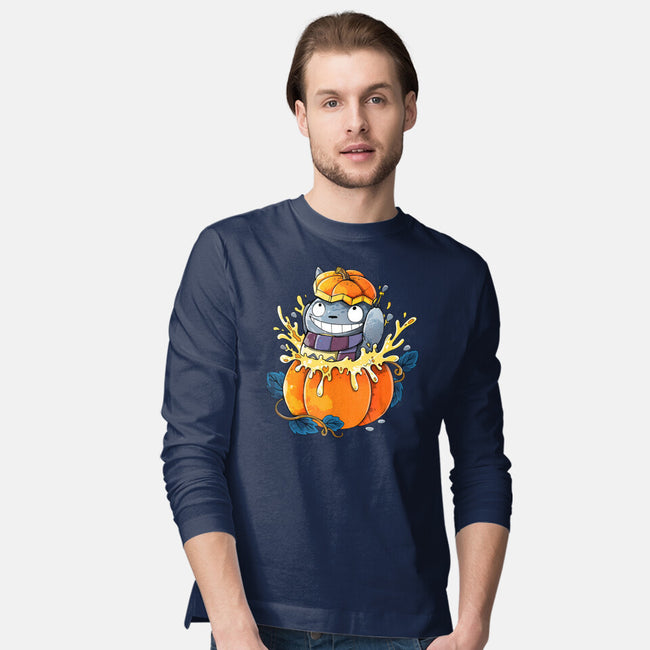 Neighbor Pumpkin-Mens-Long Sleeved-Tee-Vallina84